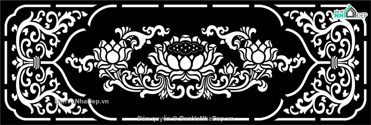 mẫu cnc hoa sen,hoa sen cnc,hoa sen cắt cnc,file sen ngang