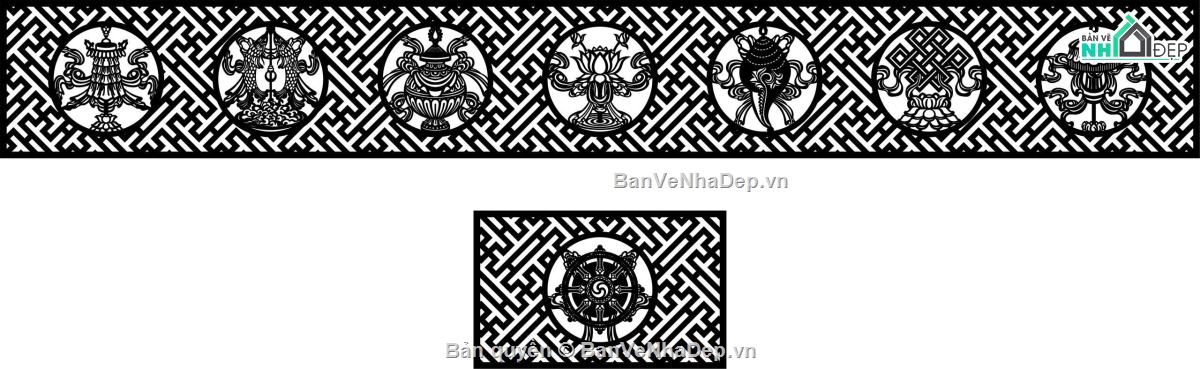 hoa văn chùa,file cnc hoa văn chùa,mẫu hoa văn chùa