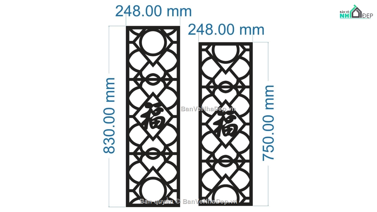 vách cnc,cnc chữ phúc,vách chữ,vách dxf