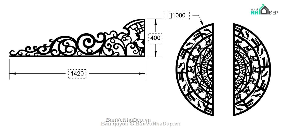 vòm cổng trống đồng cnc,file cnc vòm cổng trống đồng,mẫu cnc vòm cổng trống đồng