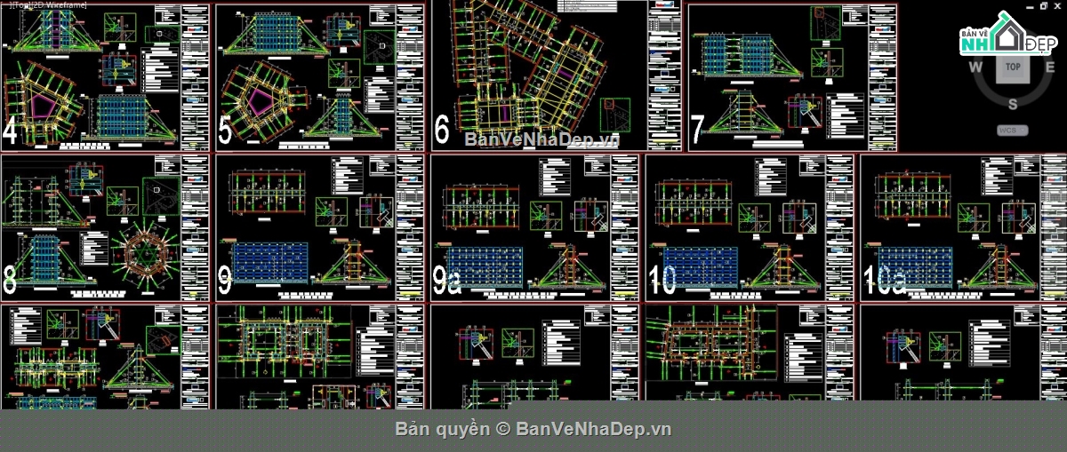 File cad biện pháp thi công,thi công vách,thi công vách lỗi