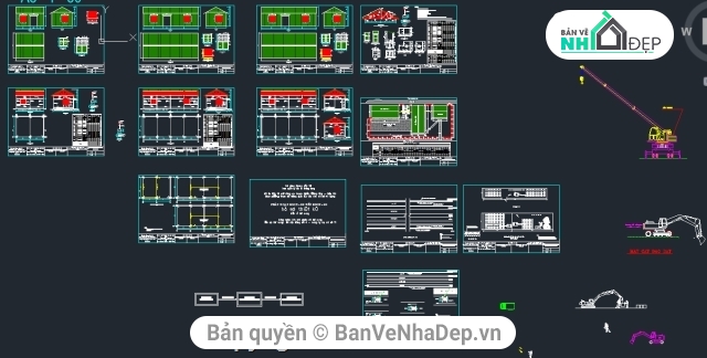 bản vẽ lán trại,lán trại,lán trại công trình,lều trại,lán trại tôn