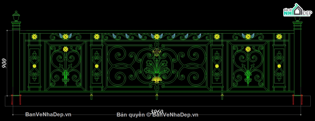 File lan can CNC,CNC lan can,bản vẽ lan can,lan can CNC,File cắt CNC lan can,LAN CAN BIỆT THỰ