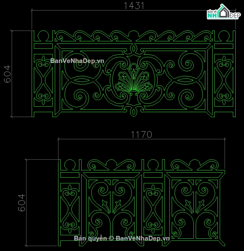 File lan can CNC,CNC lan can,bản vẽ lan can,lan can CNC,File cắt CNC lan can,LAN CAN BIỆT THỰ