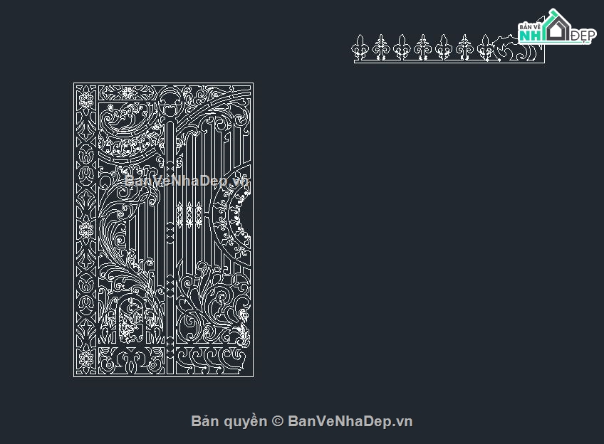 file cad cổng nhà,file cnc cổng 2 cánh,cổng 2 cánh cnc đẹp,bộ cổng 2 cánh đẹp