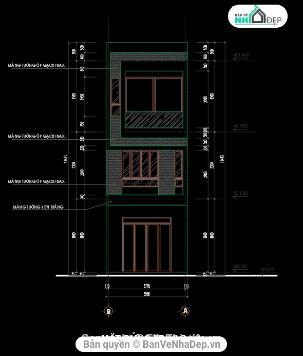 bản vẽ nhà phố 3 tầng,mẫu nhà phố 3 tầng,thiết kế nhà phố 3 tầng,cad nhà phố 3 tầng,file cad nhà phố 3 tầng