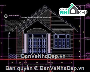 nhà cấp 4,cad nhà cấp 4,file cad nhà cấp 4,nhà cấp 4 file cad