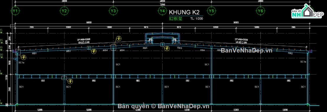xưởng công nghiệp,nhà xưởng công nghiệp,cad nhà xưởng