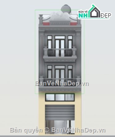 kiến trúc nhà,kiến trúc nhà phố,bản vẽ nhà phố 5x20m