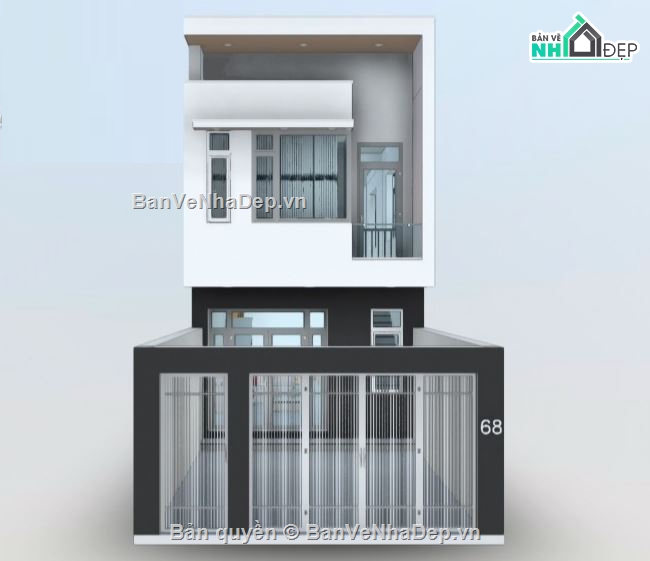 kiến trúc nhà 2 tầng,nhà phố 2 tầng,bản vẽ nhà phố 2 tầng