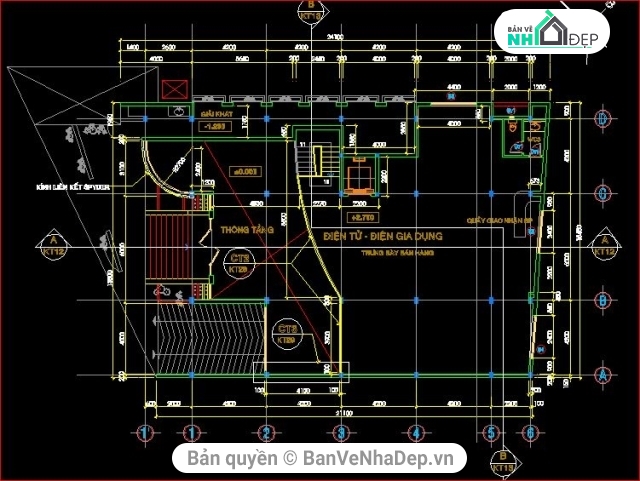 trung tâm thương mại,trung tâm thương mại Đại phát Hàng,kiến trúc trung tâm thương mại,File cad trung tâm thương mại