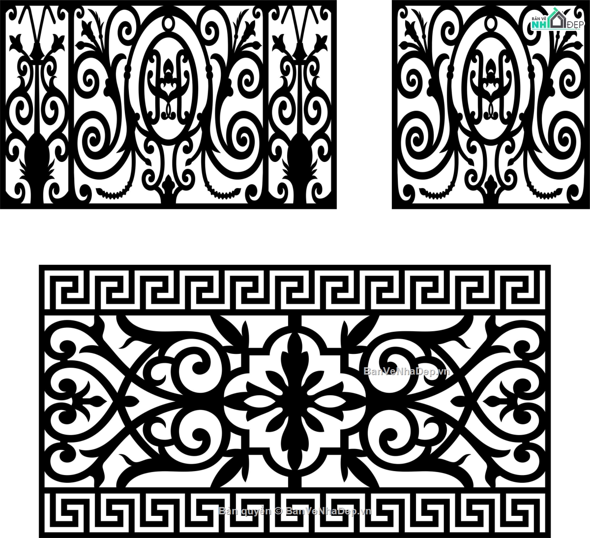 lan can,thiết kế lan can,lan can dxf