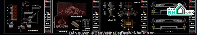 thiết kế đình làng,cad đình làng,đình làng