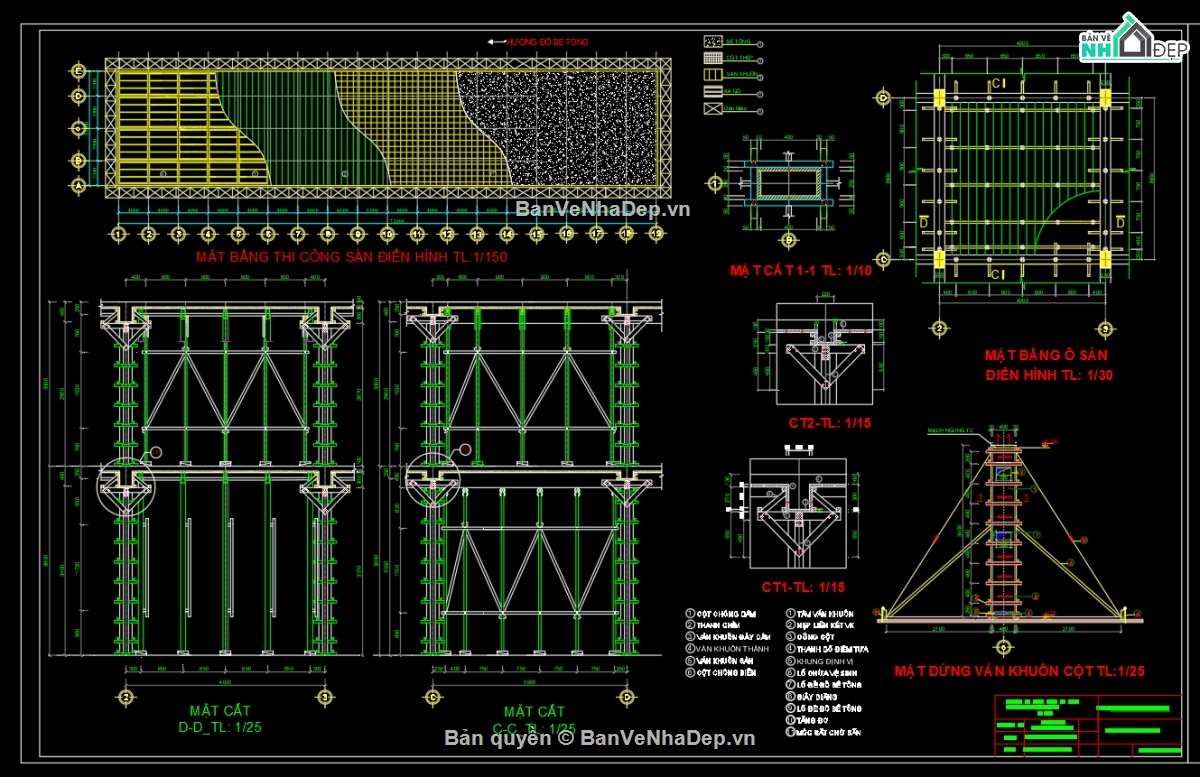 Đồ án,bản vẽ xây dựng,tổ chức xây dựng,File cad