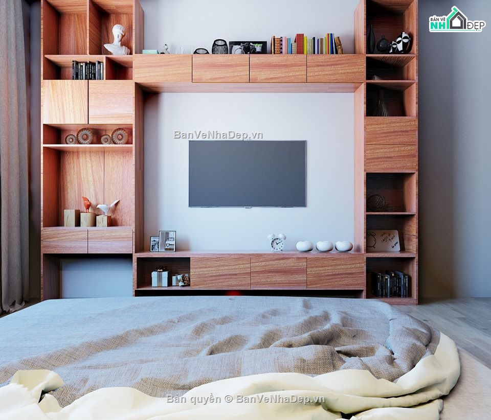 nội thất phòng ngủ,thiết kế phòng ngủ hiện đại,file su phòng ngủ,phòng ngủ sketchup