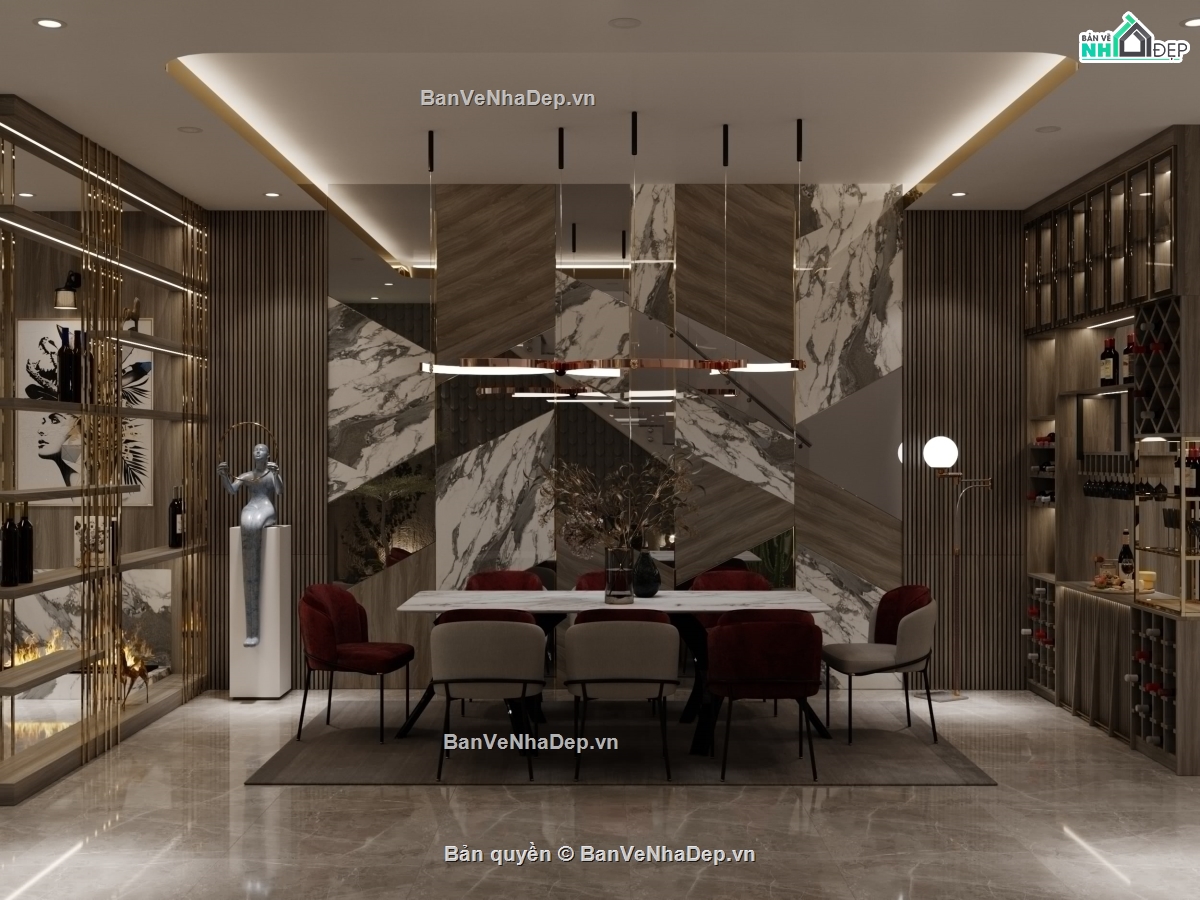 File thiết kế,phòng bếp hiện đại,phòng khách hiện đại