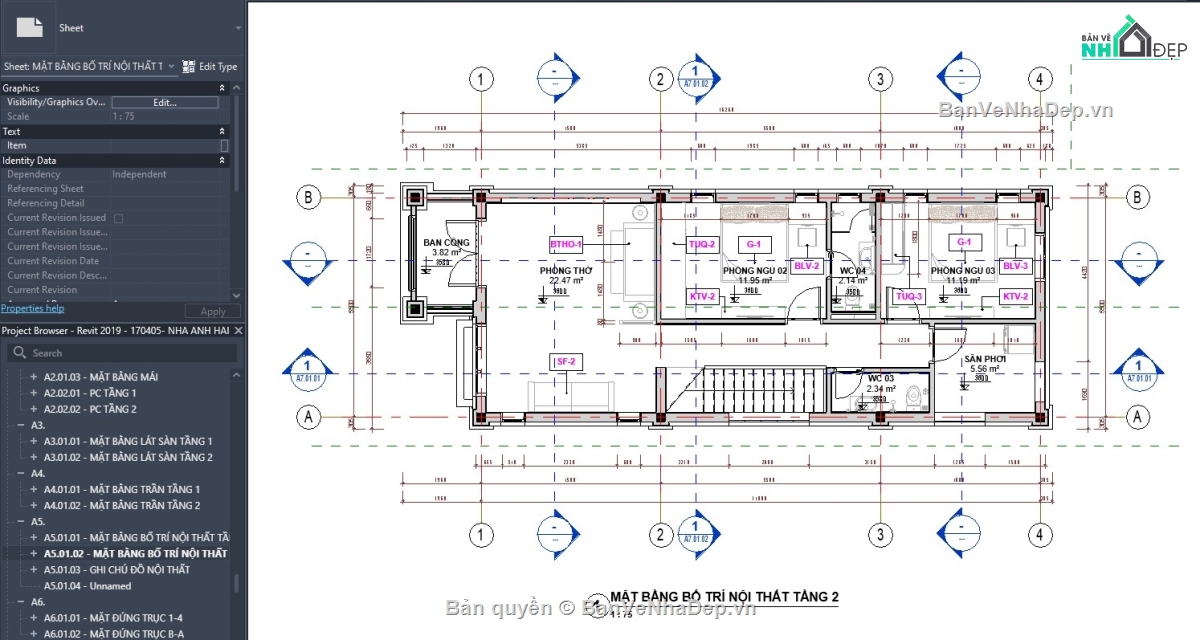 biệt thự mái nhật revit,file revit biệt thự 2 tầng mái nhật,biệt thự 2 tầng mái nhật revit,bản vẽ biệt thự 2 tầng revit