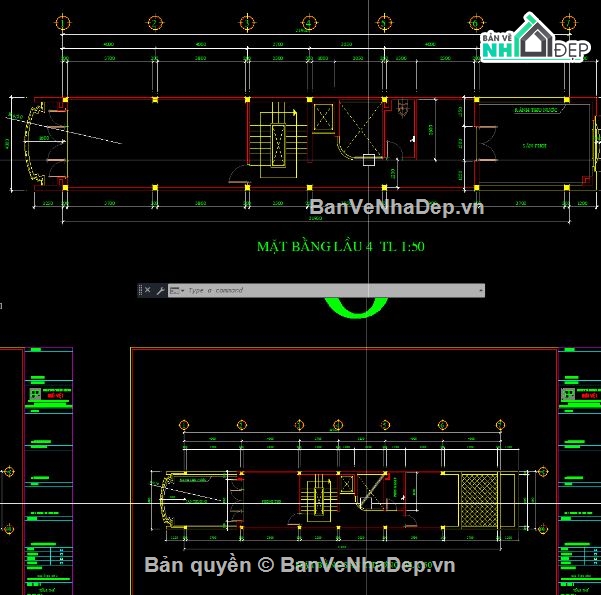 nhà phố 6 tầng,file cad nhà phố,nhà phố file cad,bản vẽ nhà phố