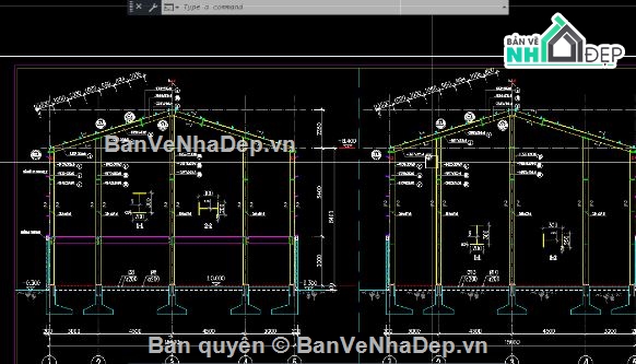 nhà xưởng,file cad nhà xưởng,cad nhà xưởng,autocad nhà xưởng