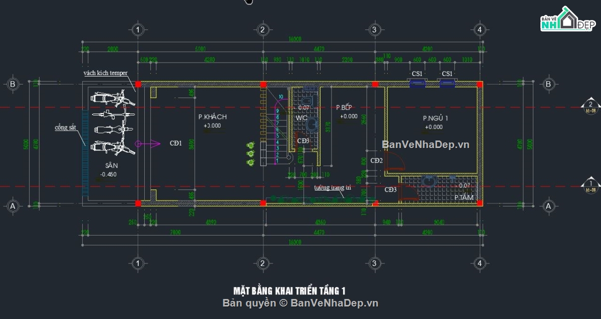 nhà phố 2 tầng,file nhà phố 2 tầng,bản vẽ nhà phố 2 tầng
