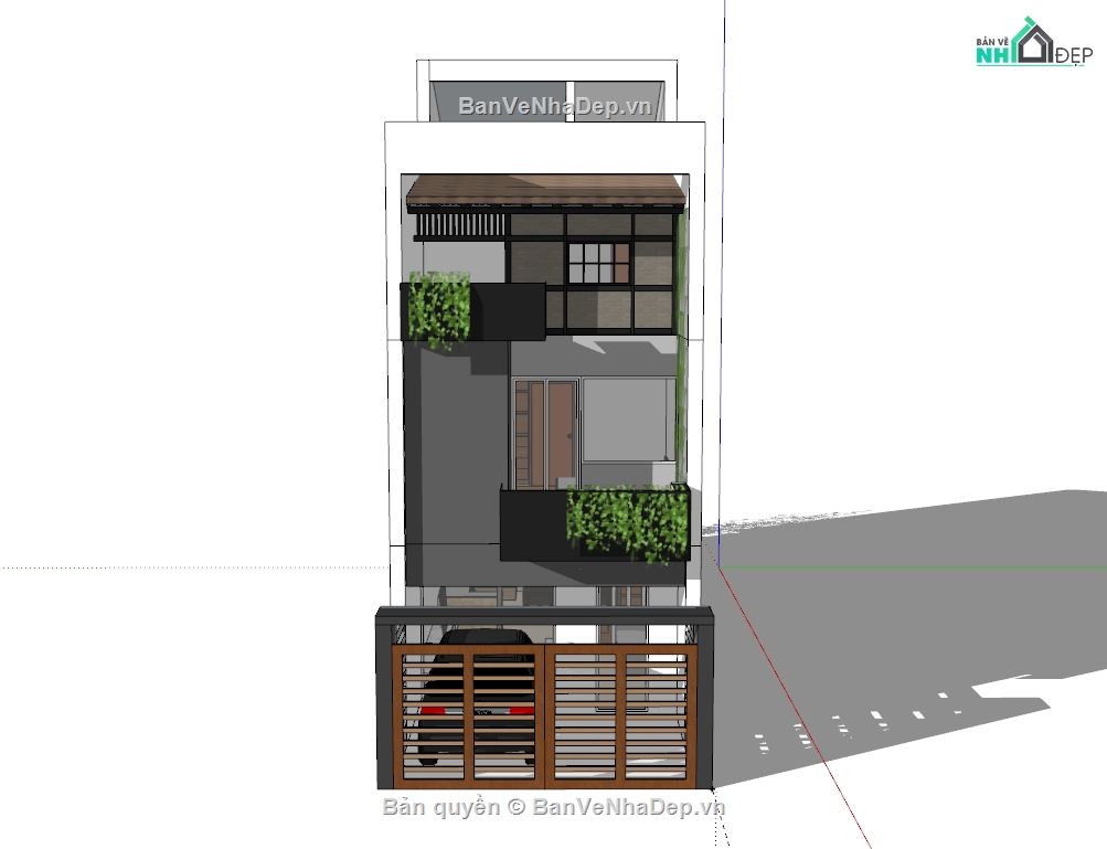 nhà phố,model nhà phố,nhà phố 3 tầng