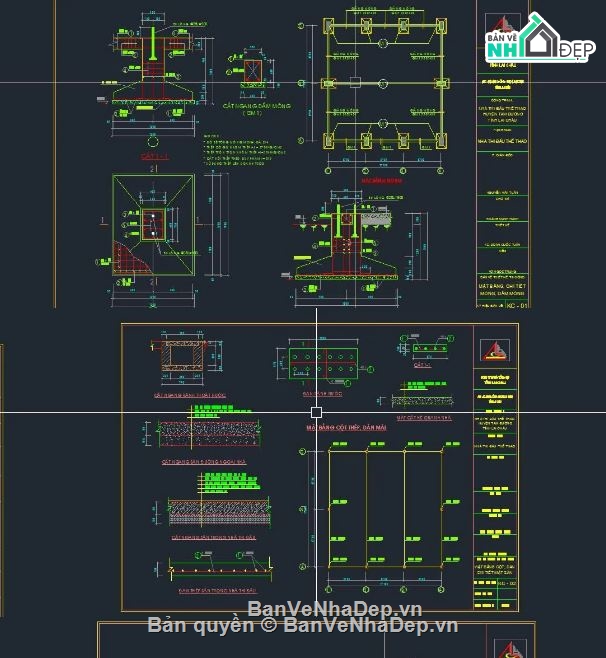 nhà cầu lông,nhà thi đấu cầu lông,autocad nhà thi đấu cầu lông,bản vẽ nhà thi đấu cầu lông