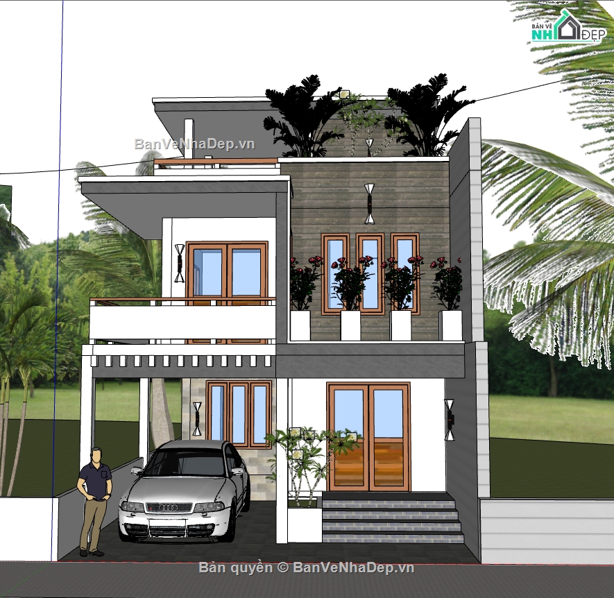 file sketchup  3d nhà 2 tầng 1 tum,model 3d nhà 2 tầng 1 tum,sketchup 3d nhà 2 tầng 1 tum,3d nhà 2 tầng 1 tum