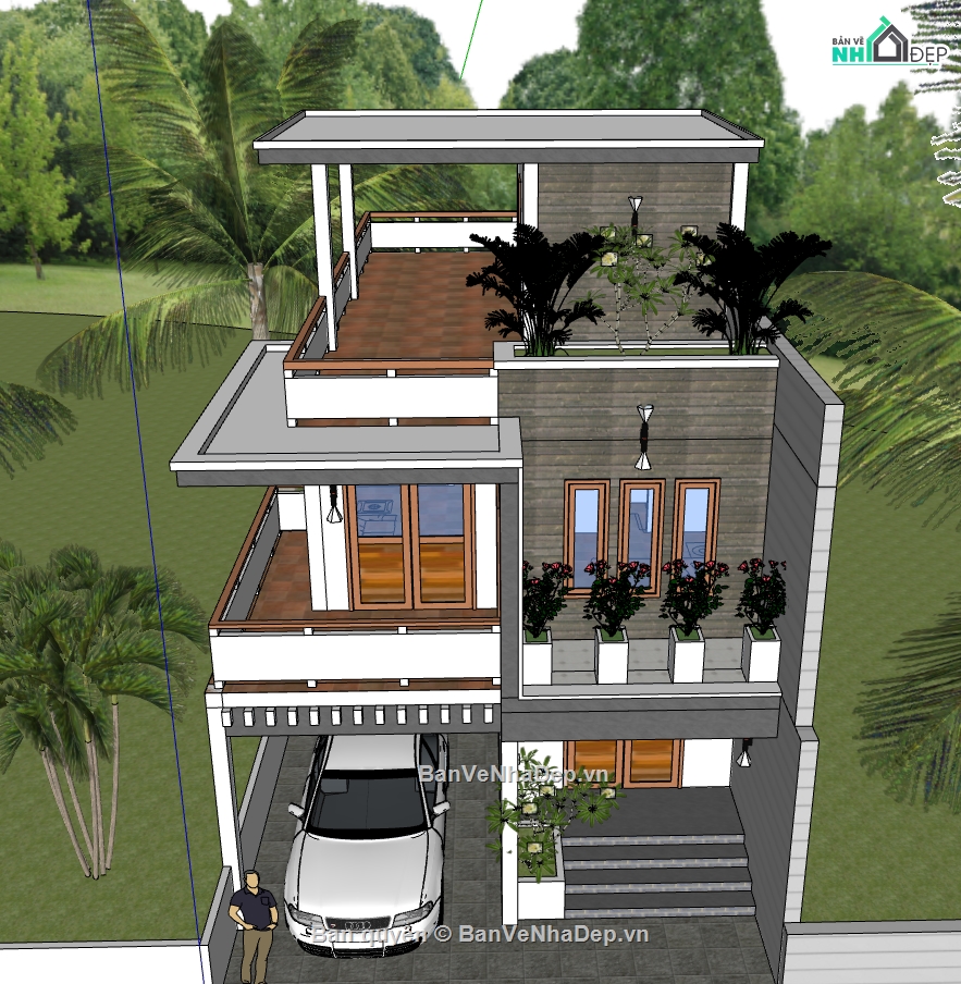 file sketchup  3d nhà 2 tầng 1 tum,model 3d nhà 2 tầng 1 tum,sketchup 3d nhà 2 tầng 1 tum,3d nhà 2 tầng 1 tum