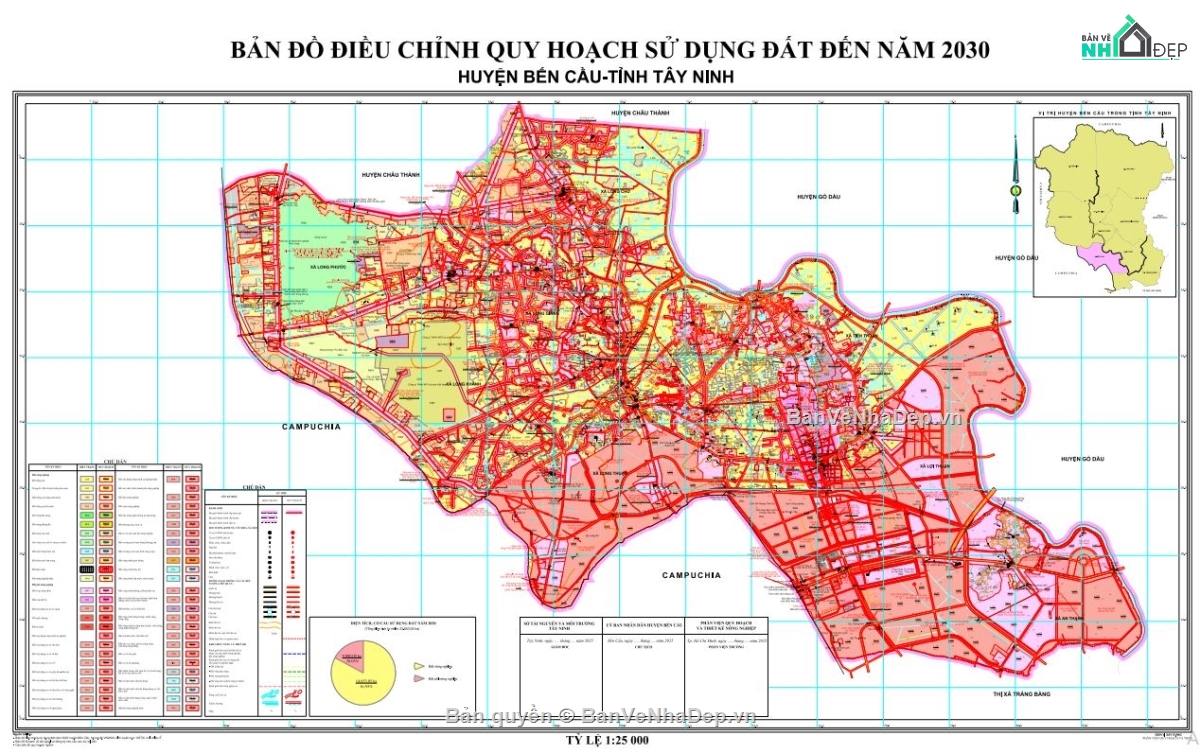 quy hoạch sử dụng đất,quy hoạch đất,quy hoạch huyện bến cầu,quy hoạch cad