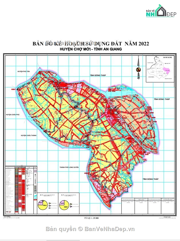 quy hoạch sử dụng đất,quy hoạch huyện chợ mới,quy hoạch an giang
