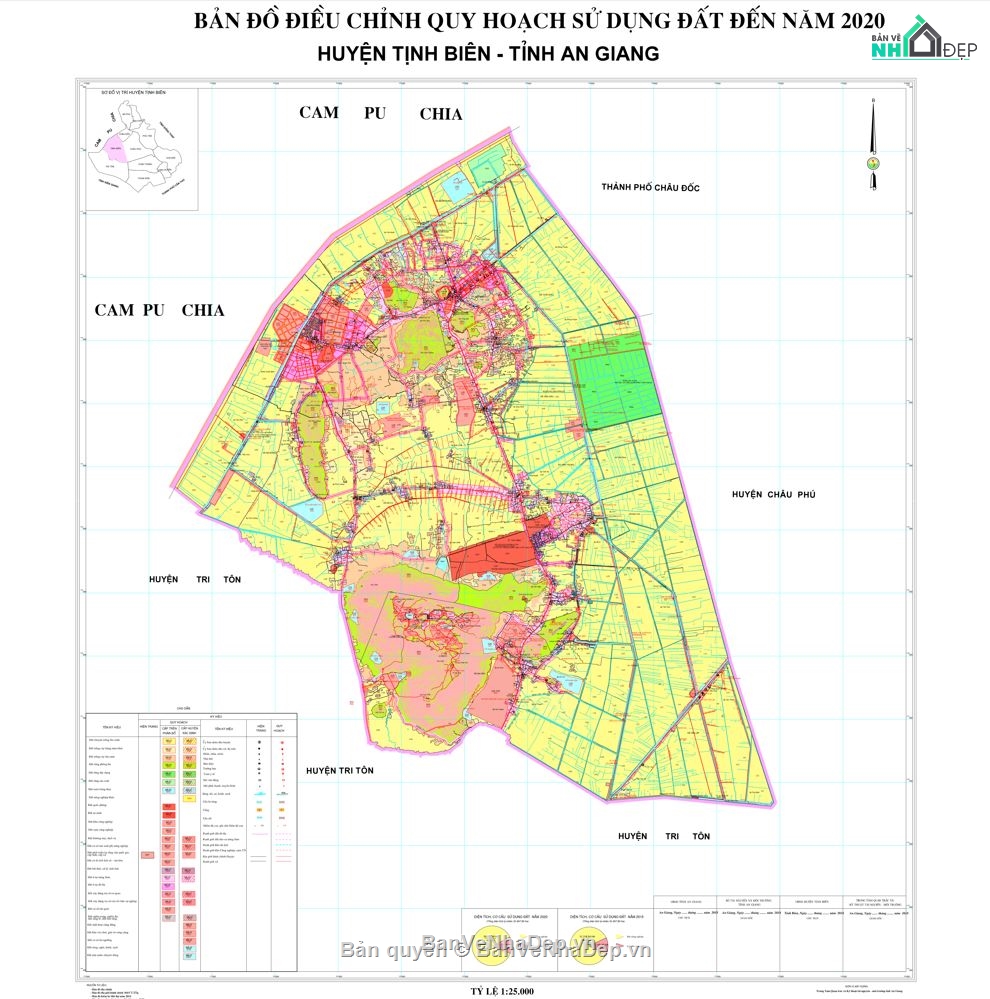 quy hoạch sử dụng đất,quy hoạch huyện tịnh biên,quy hoạch chung,quy hoạch an giang