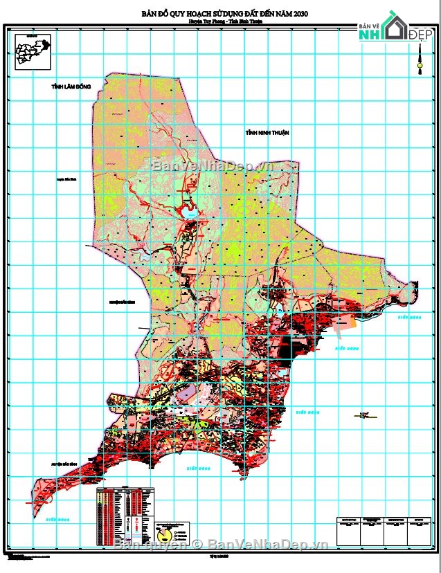 quy hoạch sử dụng đất,quy hoạch huyện,file cad quy hoạch