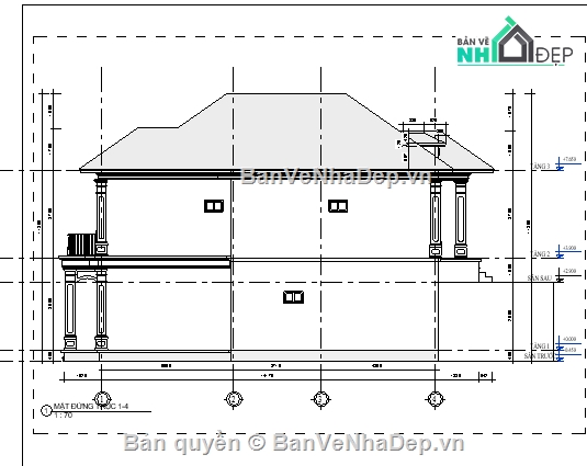 revit biệt thự 2 tầng,revit biệt thự,revit 2 tầng 8.2x14.4m,kiến trúc revit biệt thự 2 tầng,thiết kế biệt thự 2 tầng,Kiến trúc biệt thự 2 tầng