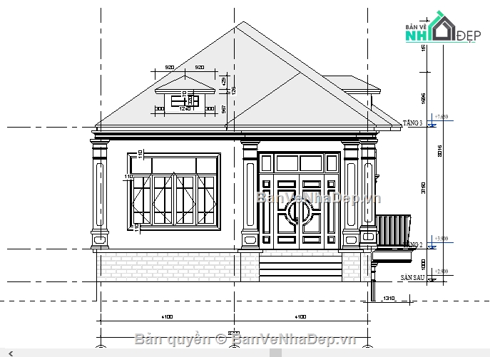 revit biệt thự 2 tầng,revit biệt thự,revit 2 tầng 8.2x14.4m,kiến trúc revit biệt thự 2 tầng,thiết kế biệt thự 2 tầng,Kiến trúc biệt thự 2 tầng