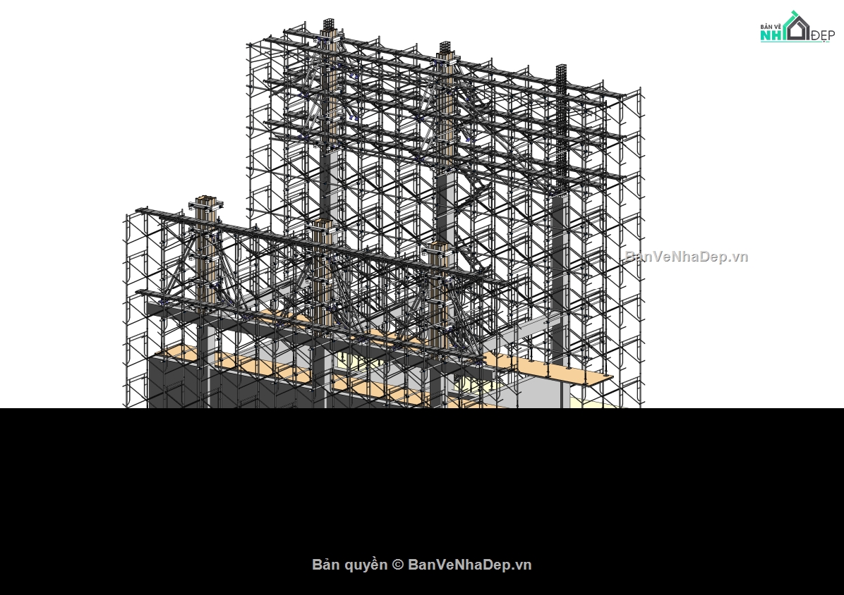 Revit BPTC,BPTC Bể nước ngầm,BPTC Silo Ngầm