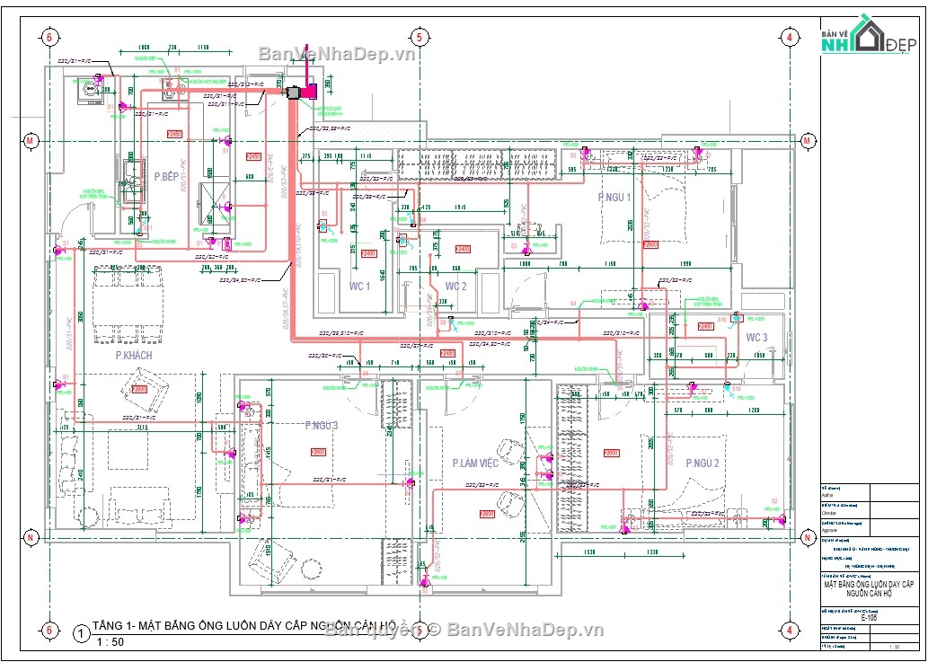 file revit căn hộ chung cư,file revit MEP căn hộ,File revit điện chung cư