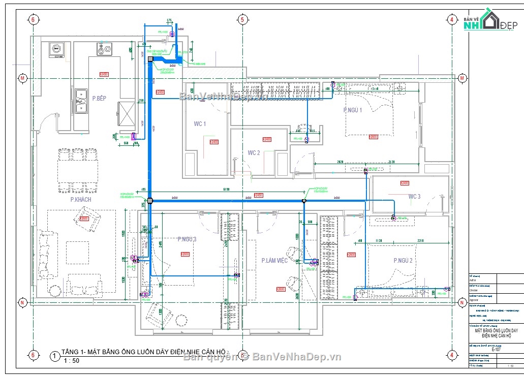 file revit căn hộ chung cư,file revit MEP căn hộ,File revit điện chung cư