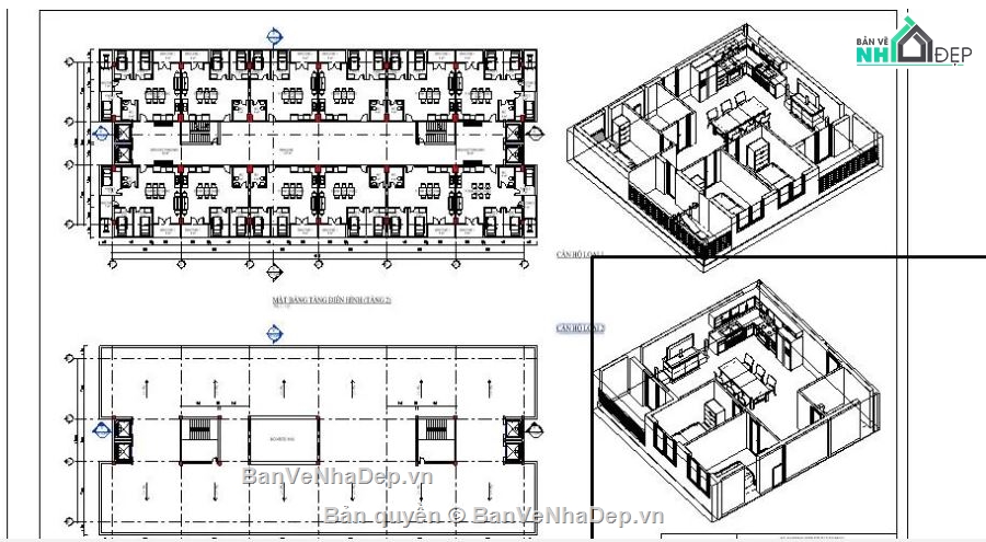 chung cư 14 tầng,File chung cư,Revit chung cư 14 tầng
