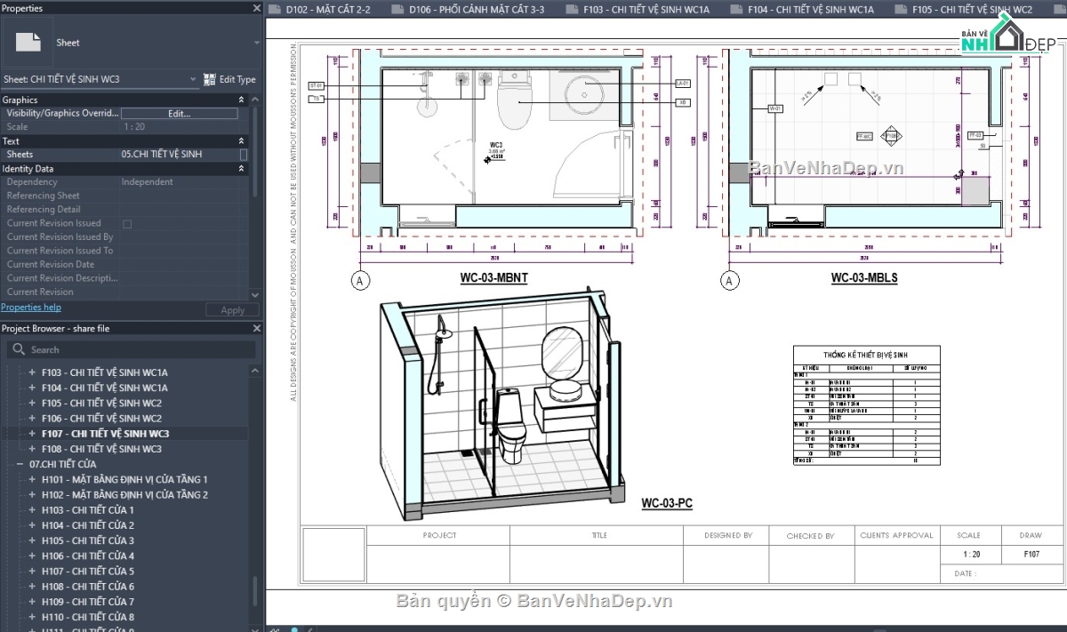 revit biệt thự,revit biệt thự 2 tầng,revit biệt thự hiện đại,mẫu revit đẹp,revit,mẫu biệt thự