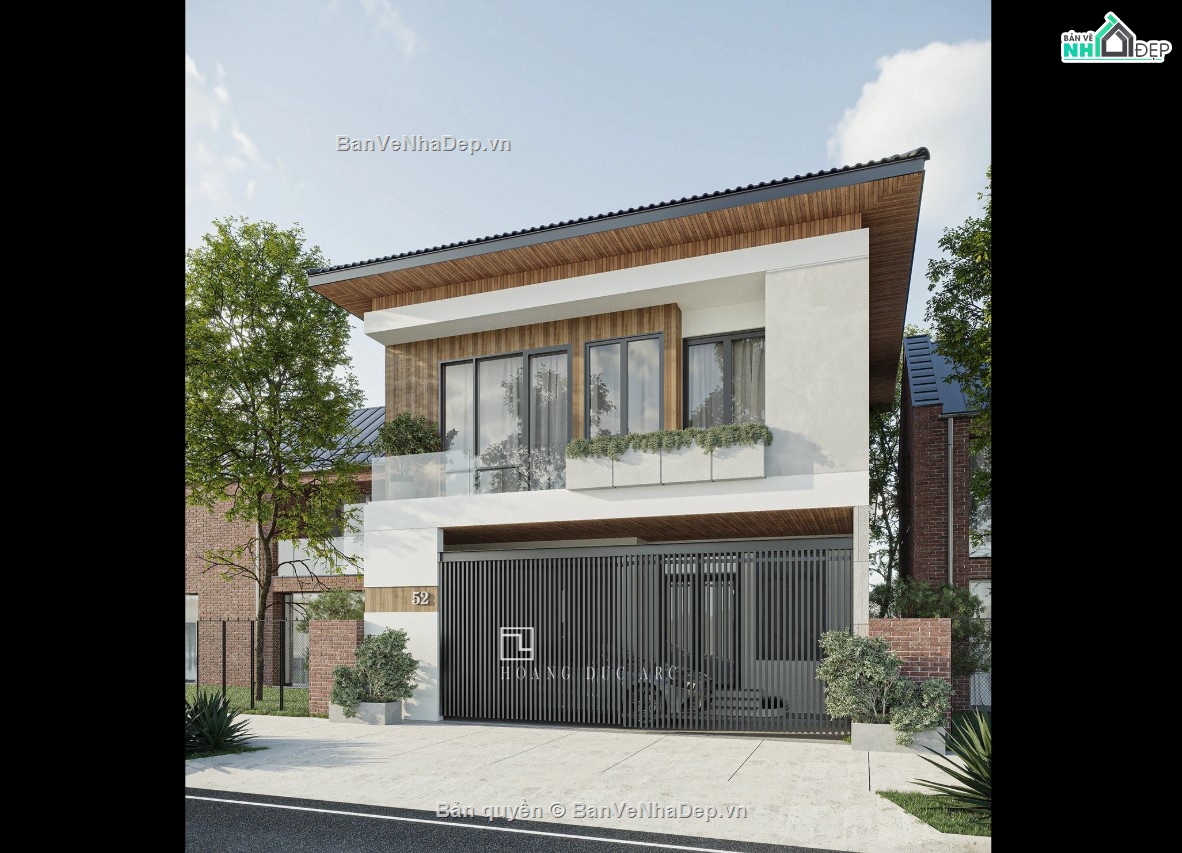 revit biệt thự,revit biệt thự 2 tầng,revit biệt thự hiện đại,mẫu revit đẹp,revit,mẫu biệt thự