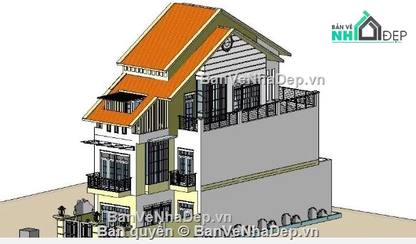 biệt thự 3 tầng,revit biệt thự 3 tầng,file revit biệt thự 3 tầng,biệt thự 3 tầng file revit