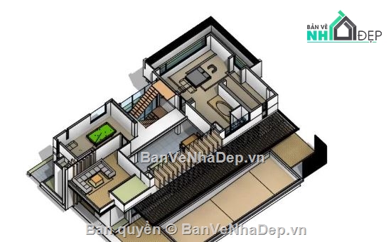 biệt thự 3 tầng,biệt thự hiện đại,biệt thự hiện đại 3 tầng,revit biệt thự 3 tầng