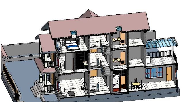 biệt thự 3 tầng,revit biệt thự 3 tầng,file revit biệt thự 3 tầng,biệt thự 3 tầng file revit