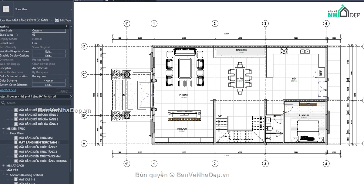 revit nhà phố,revit nhà 3 tầng,file revit nhà phố 3 tầng 1 tum,nhà phố 3 tầng revit,file revit nhà phố 3 tầng