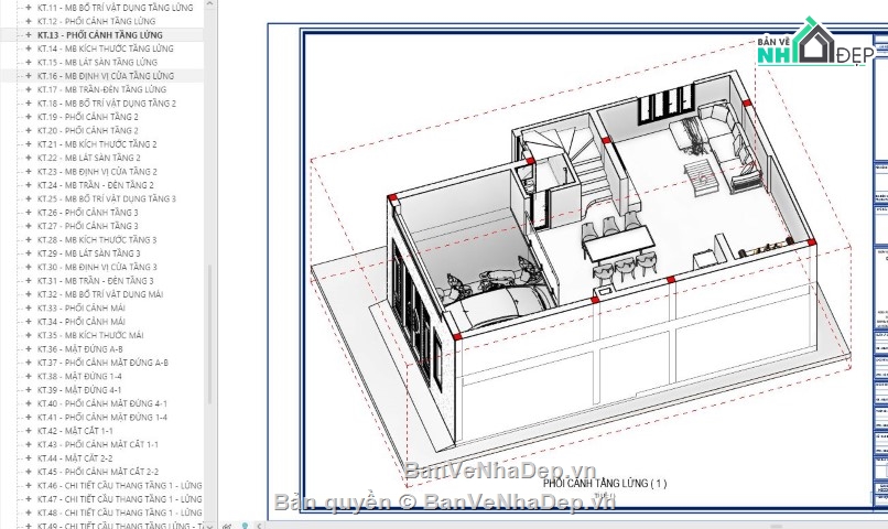 nhà phố 3 tầng,revit nhà phố 3 tầng,file revit nhà phố 3 tầng