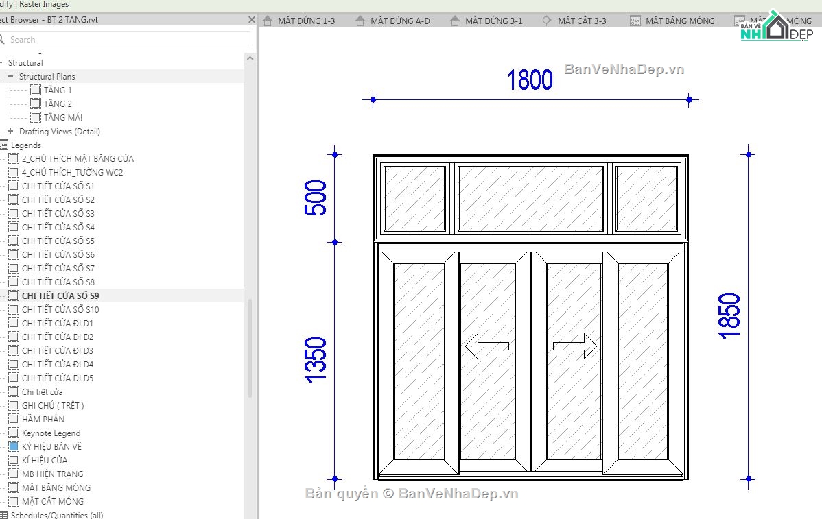 revit biệt thự 2 tầng,biệt thự 2 tầng,biệt thự 2 tầng revit