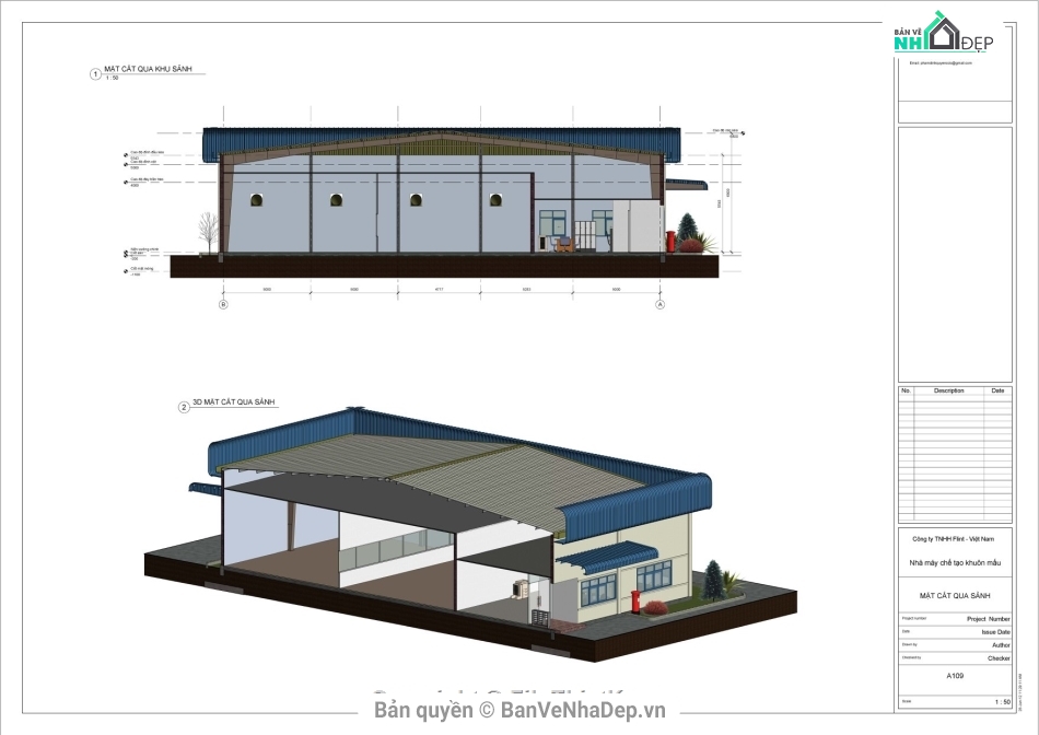 kiến trúc nhà công nghiệp,Revit nhà xưởng,File revit nhà công nghiệp,revit nhà xưởng