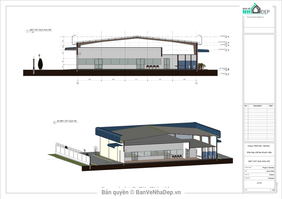 kiến trúc nhà công nghiệp,Revit nhà xưởng,File revit nhà công nghiệp,revit nhà xưởng