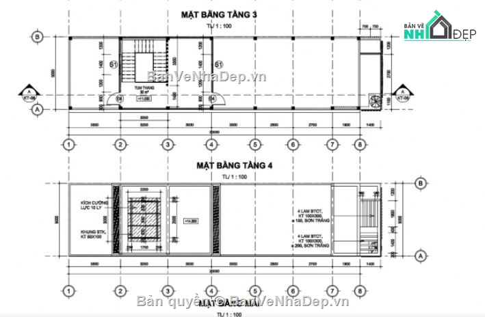 nhà phố 2 mặt tiền,kiến trúc nhà phố,bản vẽ nhà phố