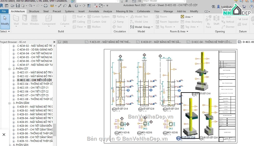nhà phố 2 tầng,revit nhà phố 2 tầng,file revit nhà phố 2 tầng